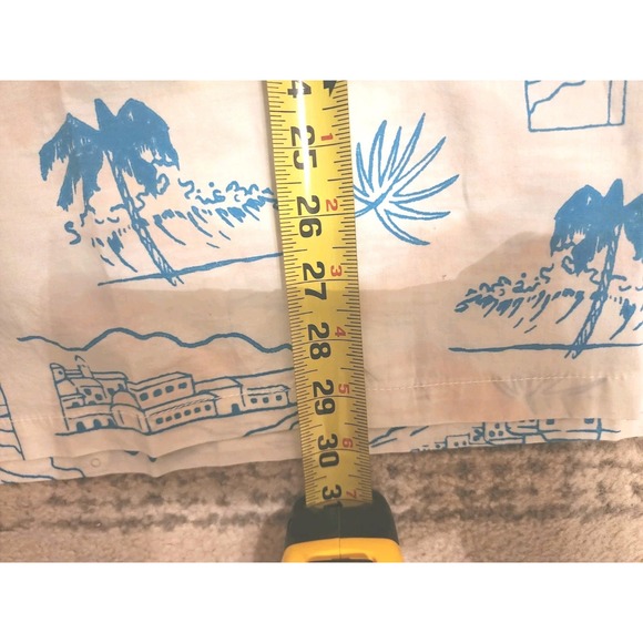 Vans Shirt Mens Sz Large Relaxed Oversized Classic Fit Camper Aloha Shirt Beach - Picture 14 of 14